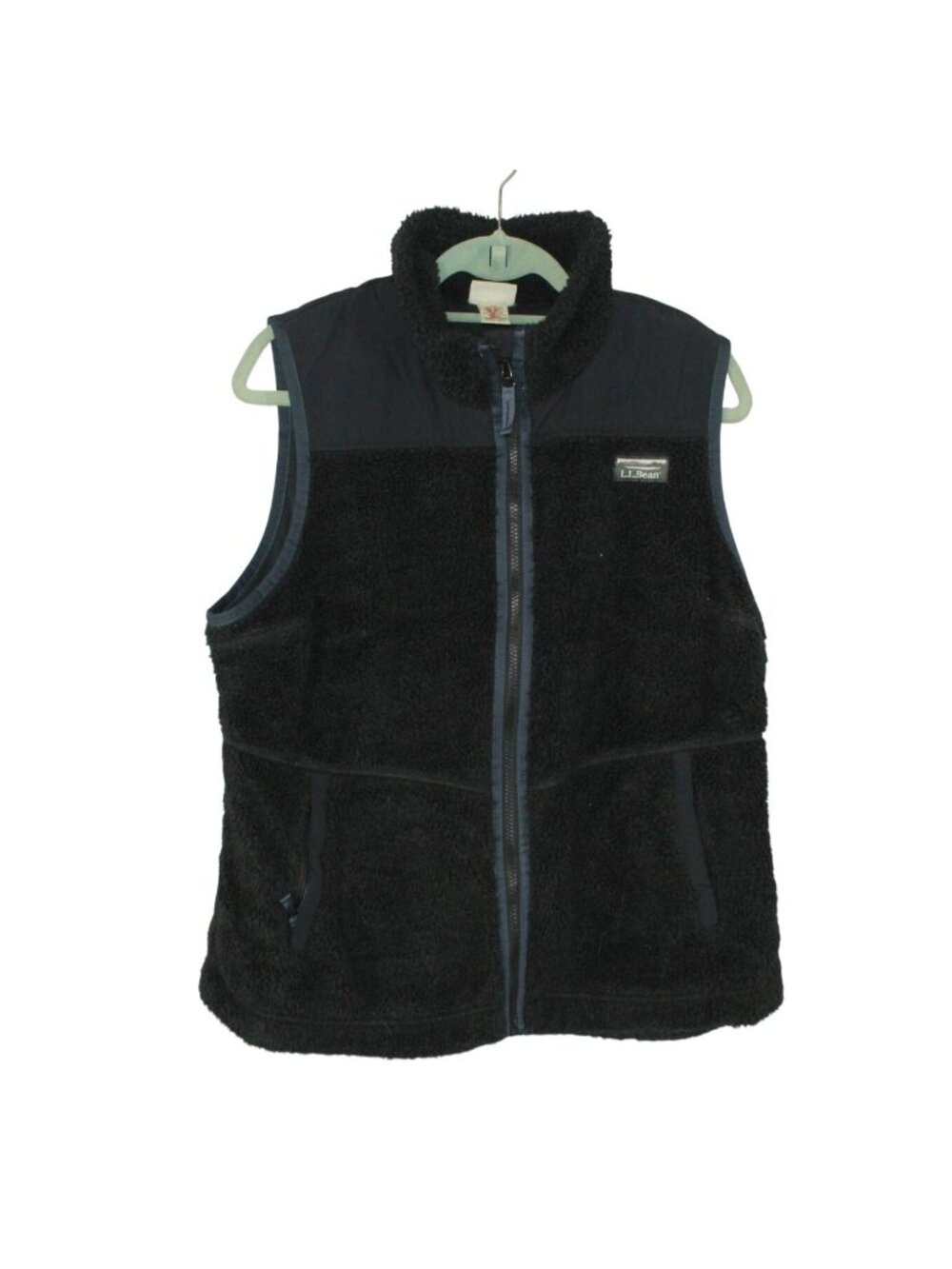 LL Bean Sherpa Fleece Full Zip Vest Cozy Warm Casual Outdoor Jacket Size XL